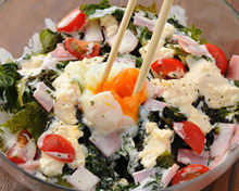 Slow-poached egg salad