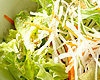 Daikon radish and mizuna salad