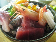 Seafood rice bowl
