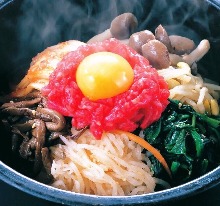 Stone grilled bibimbap