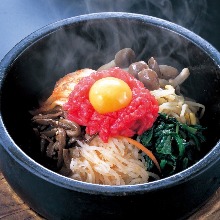 Stone grilled bibimbap