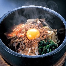 Stone grilled bibimbap