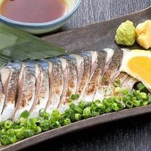 Seared pickled mackerel