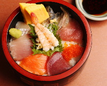 Seafood rice bowl of the day