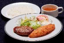 Hamburg steak set Hamburg steak set
