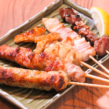 Assorted grilled skewers, 5 kinds