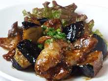 Meat and Eggplant Miso Stir-fry set