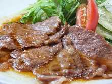 Ginger-fried pork set meal Ginger-fried pork set meal