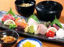 Sashimi set meal