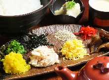 Jidori chicken rice meal set