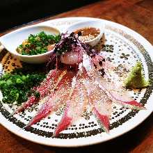 "Goma-saba" sesame-flavored mackerel (regional dish)