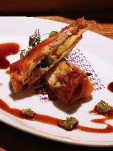 Shrimp and cheese spring roll sticks Shrimp and cheese spring roll sticks