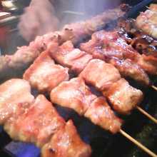 Pork rib skewer