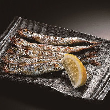 Seared shishamo smelt