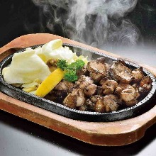 Charcoal grilled meat