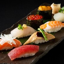 Assorted nigiri sushi, 8 kinds