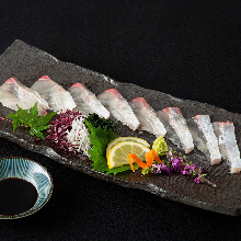 Horse mackerel sashimi