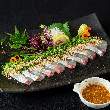 Horse mackerel sashimi