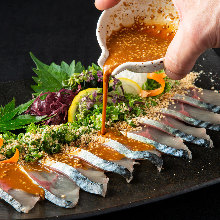 "Goma-saba" sesame-flavored mackerel (regional dish)