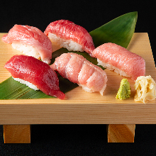 Tuna sushi platter