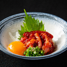 Horse meat sashimi Horse meat sashimi