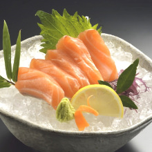 Salmon sashimi