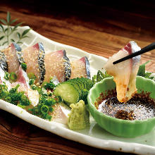 "Goma-saba" sesame-flavored mackerel (regional dish)