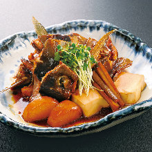 Simmered bony fish parts