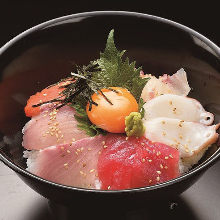 Seafood rice bowl