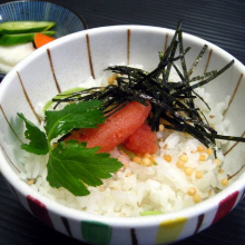 Ume chazuke (plum and rice with tea)