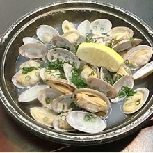 Manila clams steamed with sake