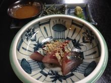 "Goma-saba" sesame-flavored mackerel (regional dish)