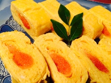 Omelet of spicy cod roe