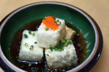 Deep-fried tofu in broth