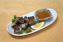 Charcoal grilled meat