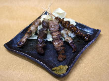 Assorted grilled skewers, 5 kinds