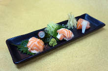 Salmon sashimi