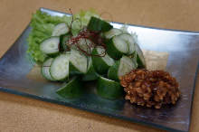 Cucumber with moromi miso