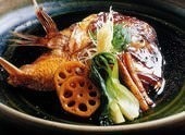 Simmered bony fish parts