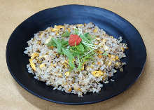 Fried rice with leaf mustard