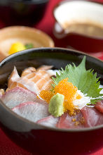 Seafood rice bowl