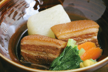 Simmered pork belly