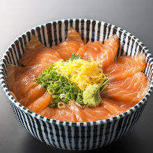 Salmon rice bowl