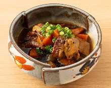 Simmered beef tendon