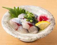 Mackerel sashimi