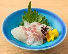 Seabream sashimi