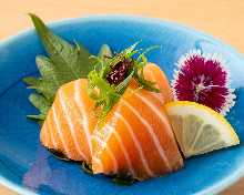 Salmon sashimi