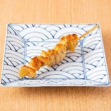 Grilled chicken thigh skewer