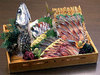 Whole Seki mackerel prepared as sashimi(direct from Saganoseki)