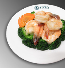 Stir-fried shrimp with salt